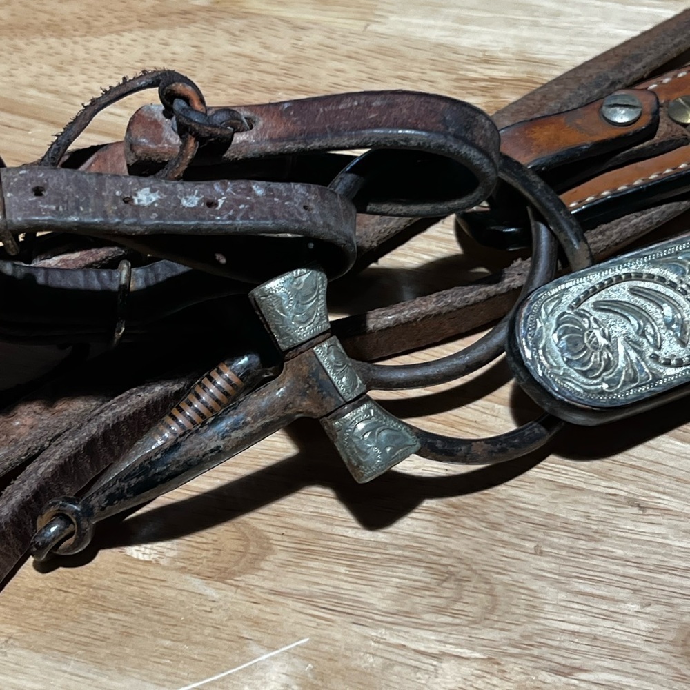 Dale Chavez silver‎ horse bridle and reins - Picture 5 of 6
